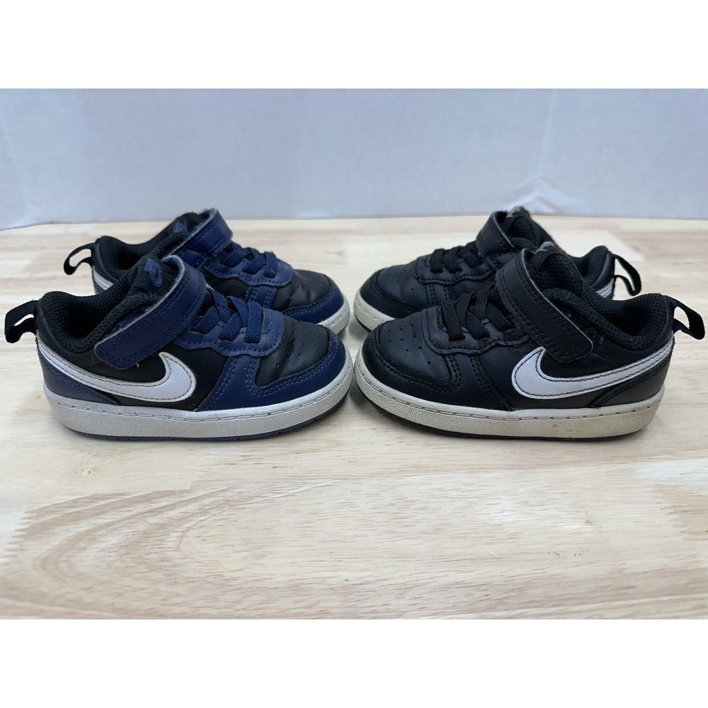 (2) Nike Kids/Toddler Size 6C  Court Borough Low  Sneakers Shoes
